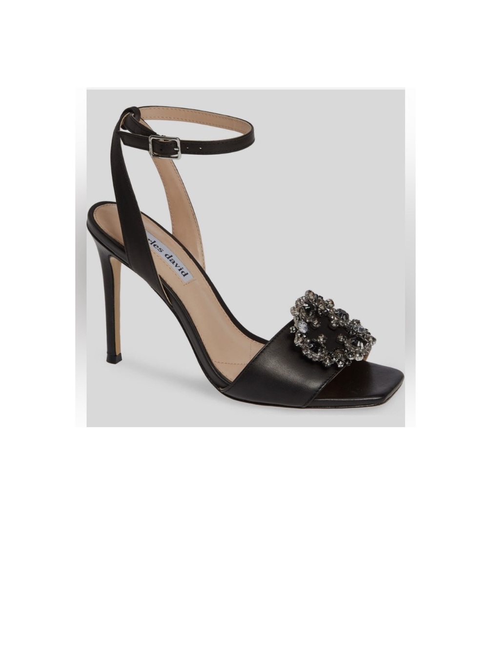charles David women
Black Vanity Embellished
Sandal Shoes Size US 7 gently used